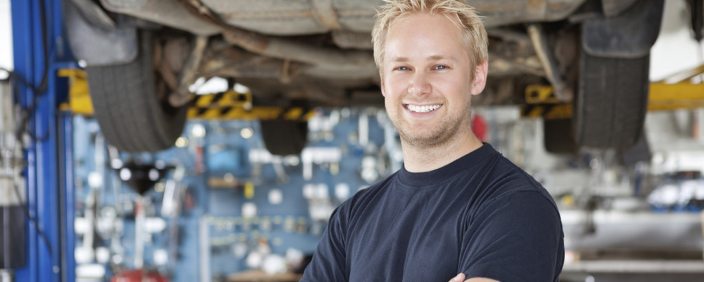 Portrait of Smiling Mechanic
